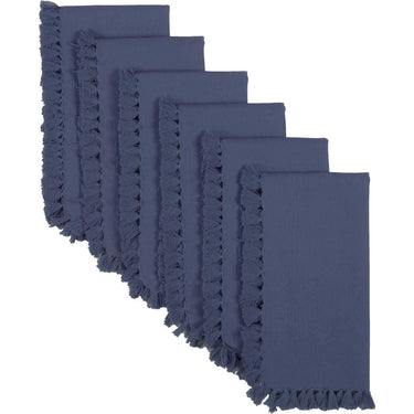 Cassidy Navy Napkin Set of 6 VHC Brands - The Fox Decor